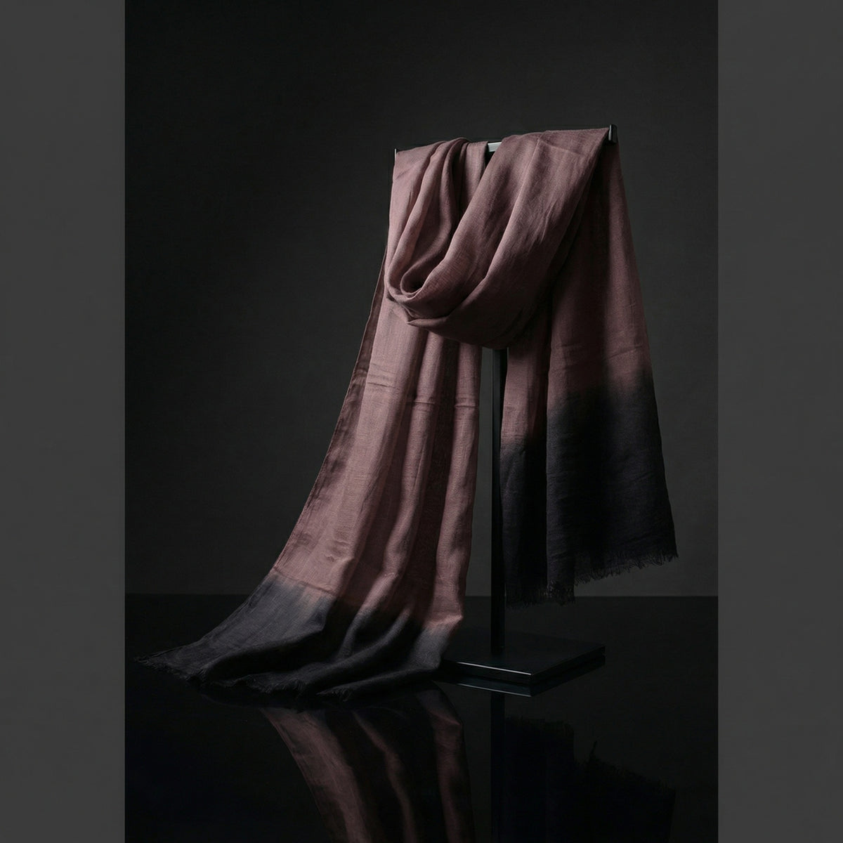 Lightweight brown Tagelmust crafted in sustainably sourced rayon fabric, breathable Moroccan desert headscarf designed for Sahara travel, safari protection, and hot climate exploration.